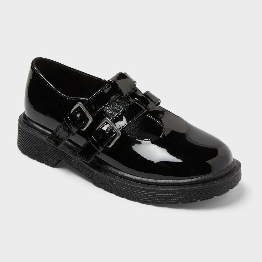 Little Girl Mary Jane Flats by Art Class Eden Black Size 13 New With Tags